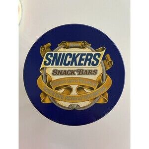 Collectible Vintage M&M Mars Snickers Tin with Personality & Character 1985